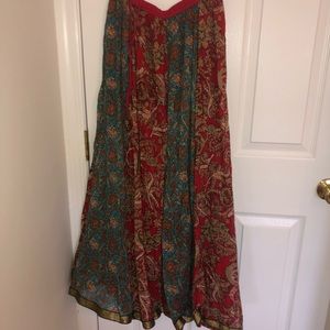 Vintage Boho Maxi Skirt